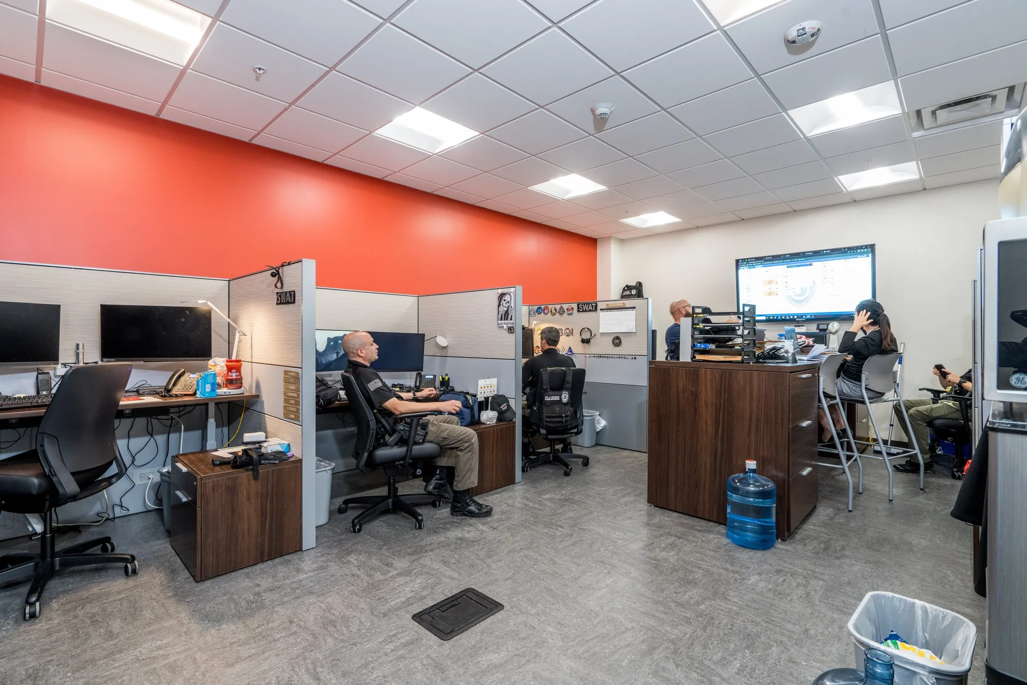 Operations floor inside NASA's new Emergency Operations Center.